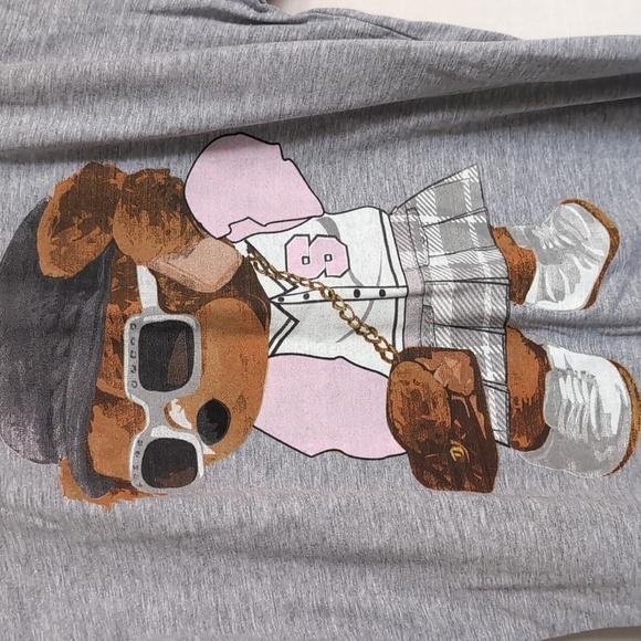 Original Boyfriend Tee by Popular Sport Grey Bear Tee Size Large - Picture 3 of 5